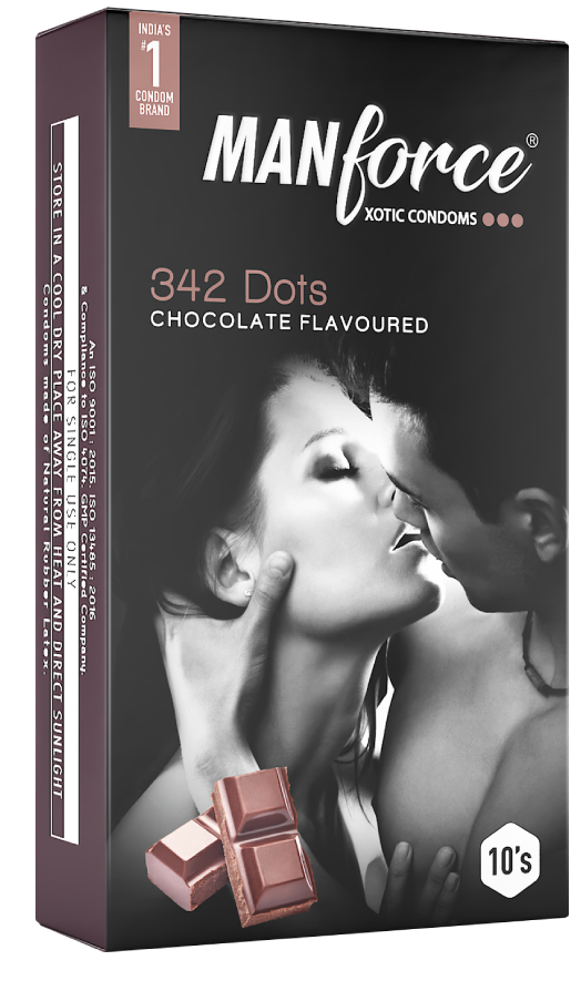 condom choco Manforce Xotic 342 Dots Chocolate Flavoured Condoms 10 https://medigolife.com